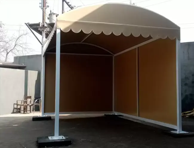 Commercial entrance canopy shade