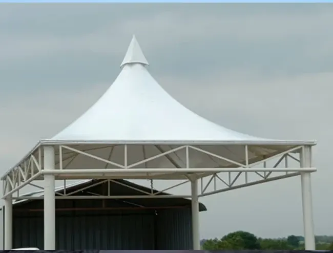 Restaurant outdoor seating canopy