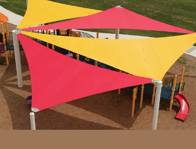Large hyper shade structure for commercial application