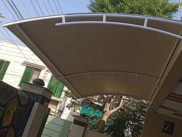 Modern residence shade structure