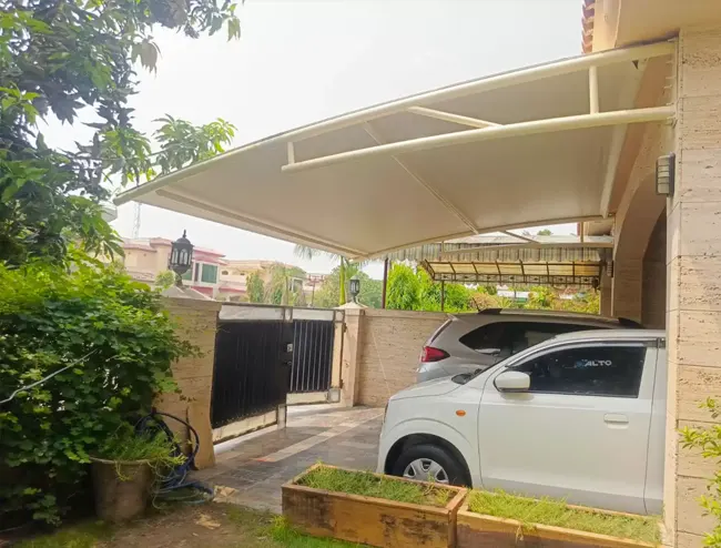Wall mounted shade installation example 2